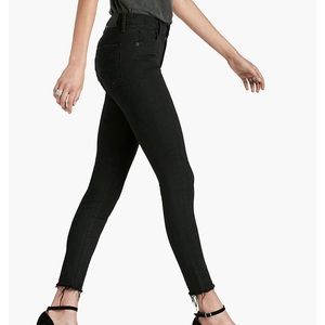 lucky brand high waisted black skinny jeans